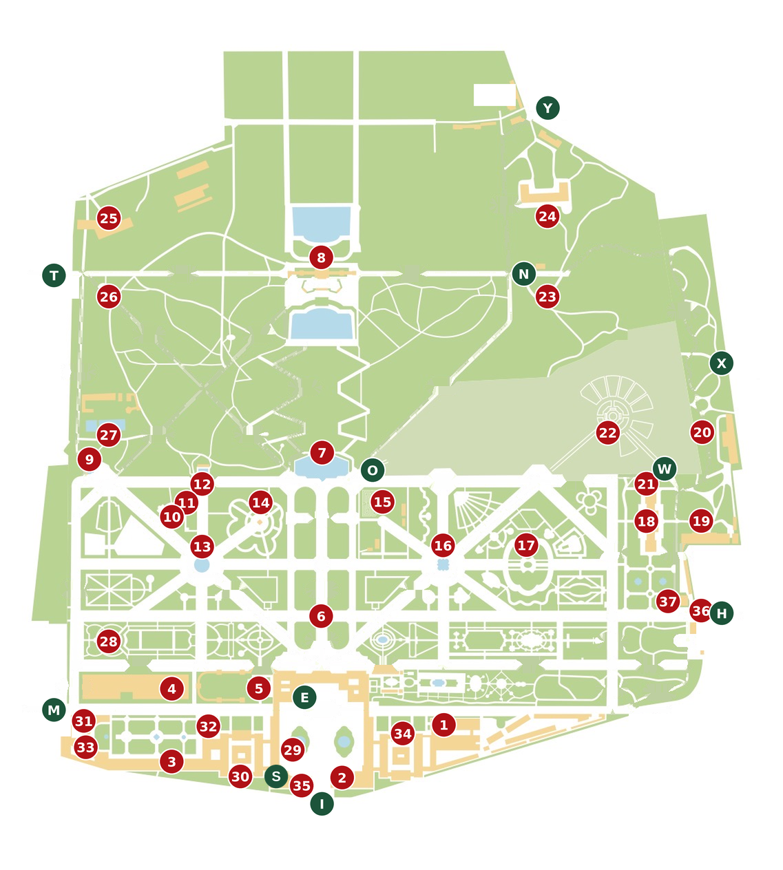 Arealplan Schönbrunn